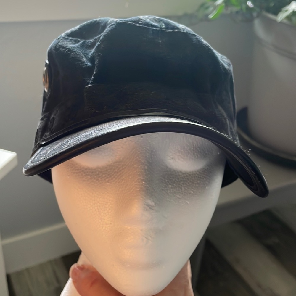 Rare Vintage Gucci Black Military Hat